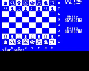 Colossus 4.0 - Chess (1986)(CDS)(Disk 1 of 2)[h TSTH] screen shot game playing